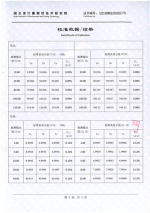 微機繼電保護(hù)校驗儀 證書